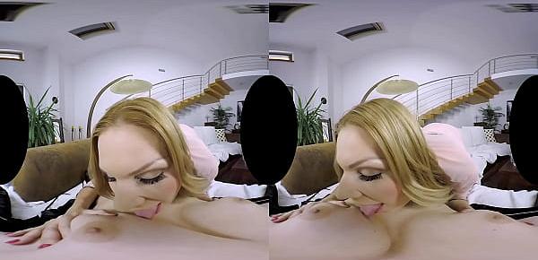  Carol Goldnerova and Daria Glower in a female POV VR porn